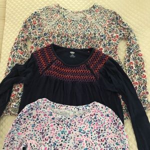 3 long sleeved tops very gently worn